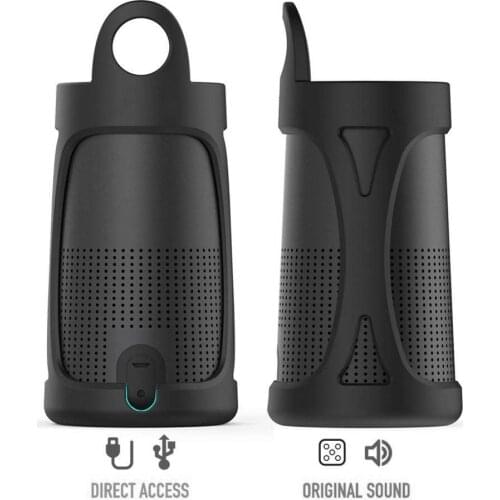 Shockproof Silicone Protective Cover Case For BOSE Soundlink Revolve Bluetooth Speaker Portable Anti-slip Cover Carrying Case