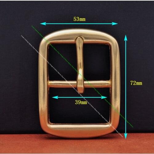 39mm Heavy solid brass pin buckles for belt waist buckle Leather craft Accessories Hardware Mens Womens Jeans Accessories