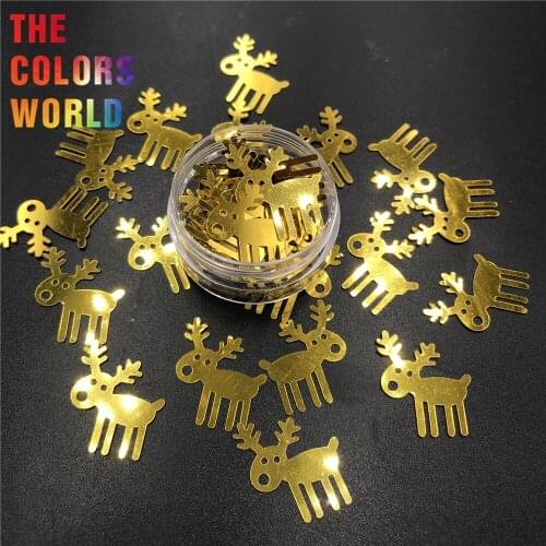 Christmas Elk 25MM Sequins Christmas Decoration Home Decoration Tumblers Craft DIY Handmade Accessoires Festival Party Supplier