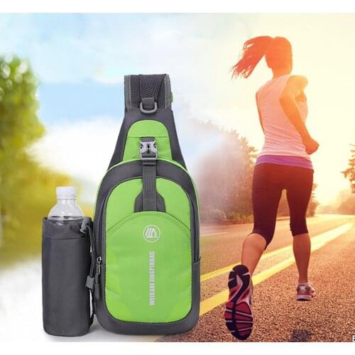 Crossbody Bags Sling Bag Chest Shoulder Backpack Bottle Holder Tablet Outdoor Hiking Workout Sports Bag 2020 Newest