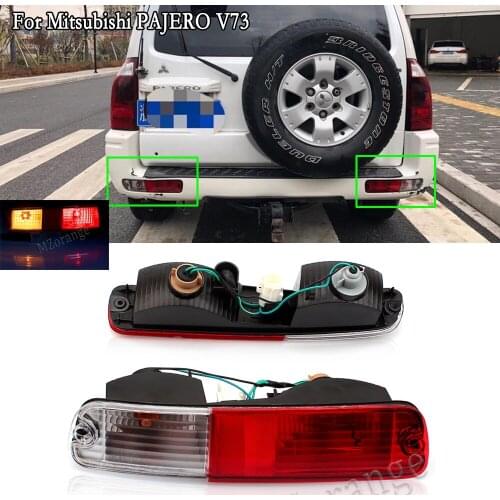 Car Rear Brake Bumper Reflector Light For Mitsubishi PAJERO V73 2003-2007 V75 V77 For MONTERO 2003-2006 Tail Turn Signal Lamp