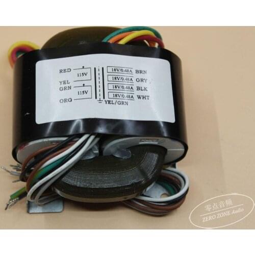 GZLOZONE 40VA 4X 18V / 0.48A R-type Transformer 40W 18V*4 Transformer For AMP / DAC