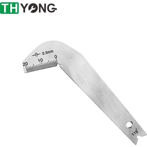 Stainless Steel Corner Front Edge Measuring Twist Drill Bits Angle Gage Grinding Center Gauge Sharpening Tool