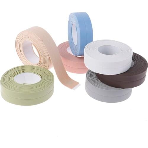 Sink waterproof stickers beautiful seam stickers mildew proof adhesive tape bathroom kitchen seam strips corner wall stickers