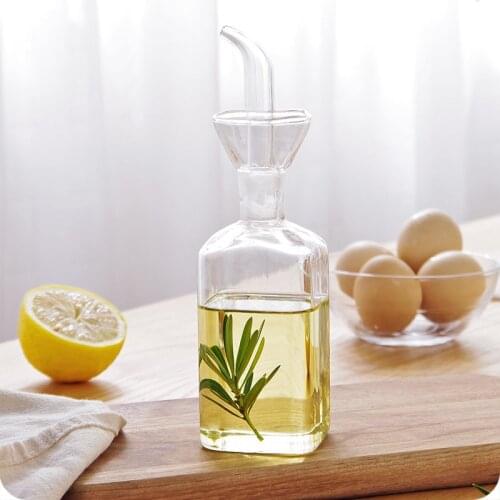 High Borosilicate Glass Oil Pot Household Bottle Kitchen Soy Leak-proof Oil Bottle Vinegar Pot Oil Tank Mixing Bottle