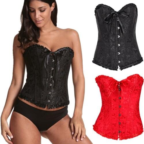 Color Shapewear Sexy Gothic Underbust Corset Women Lace Body Waist Plus Size Corsets Slimming Belt Black Trainer Shapers XS-6XL