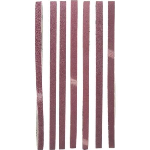 10Pcs 60/80/100/180 Grits Sanding Belt 533x9mm Aluminium Oxide Sandpaper Abrasive Band Straps Wood Polishing Pad Fine Grit Kit