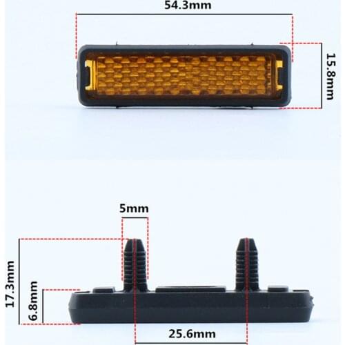 10 Pack Biking Pedal Reflector Bicycle Biking Night Warning Reflect Light