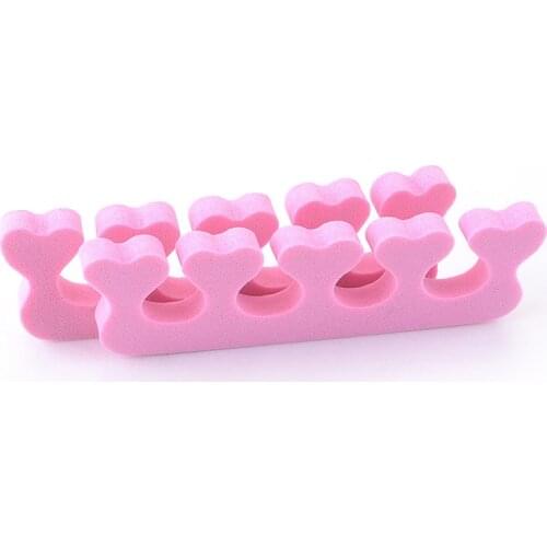 Color Random 2 pairs/lot Fashion Cute Sponge Makeup Tools Nail Art Soft Finger Toe Separator Pedicure Manicure Sponge Tools