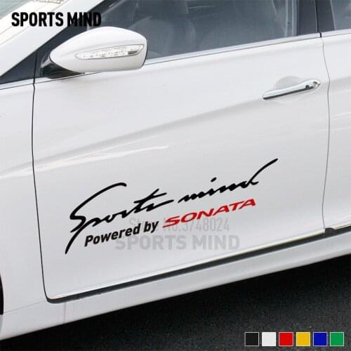 2 Pieces Customizable Entertainment Automobiles Car Sticker Decal Car Styling For Hyundai Sonata Yf Stickers Car Accessories