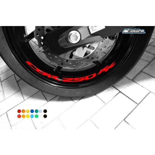8 X CUSTOM INNER RIM DECALS WHEEL Reflective STICKERS STRIPES FIT HONDA CBR 250 RR
