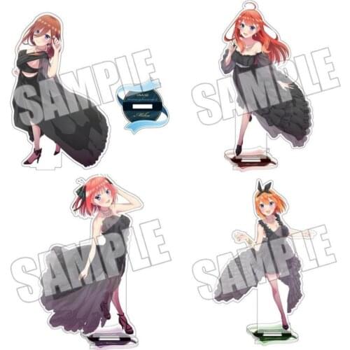Anime The Quintessential Quintuplets Formal Dress Series Nakano Miku Ichika Acrylic Stand Display Model Plate Tabletop Toy