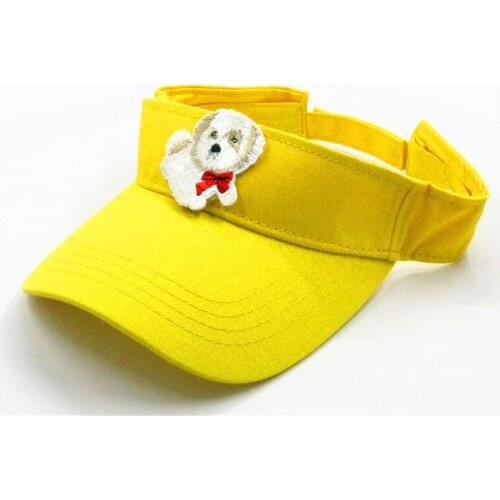 The Curly Bichon embroidery Visors Baseball Cap Adjustable Snapback cap for men and women 270