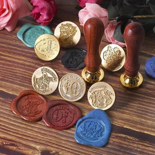 Tree Pattern Wax Seal Stamps Retro Happy Birthday Antique Wooden Sealing Scrapbooking Sollos stempel Craft Wedding Decorative