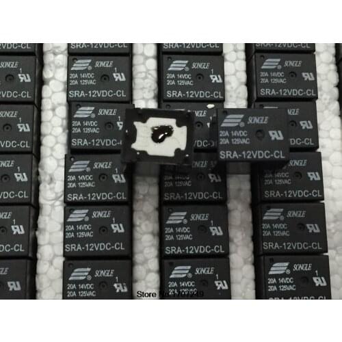 DHL Free Shipping 100% New Original Power Relay 400pcs/lot SRA-12VDC-CL Relay 12V 20A 5pin One Open One Close Automotive relay