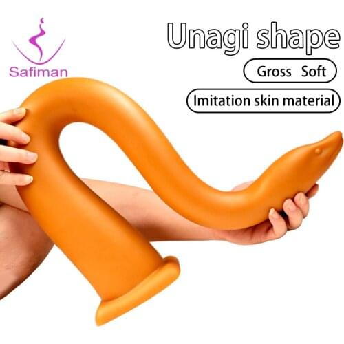 Snake Shape Long Silicone Dildo Anal Butt Plug Sex Toys for Adults Soft Anal Beads Men Prostate Massager Erotic Anus Sex Product