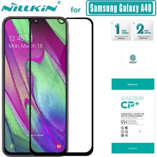 For Samsung Galaxy A40 Nillkin CP+ 2.5D Full Cover Tempered Glass Screen Protector for Samsung A40 9H Protective Glass Film