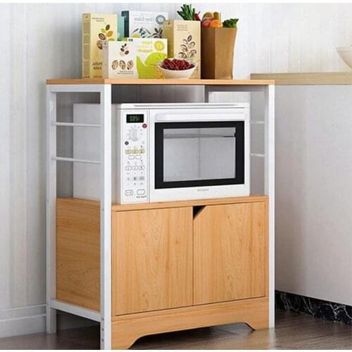 European Kitchen Appliances Storage Racks Household Microwave Oven Racks Multi-function Creative Storage Cupboard Multi-layer