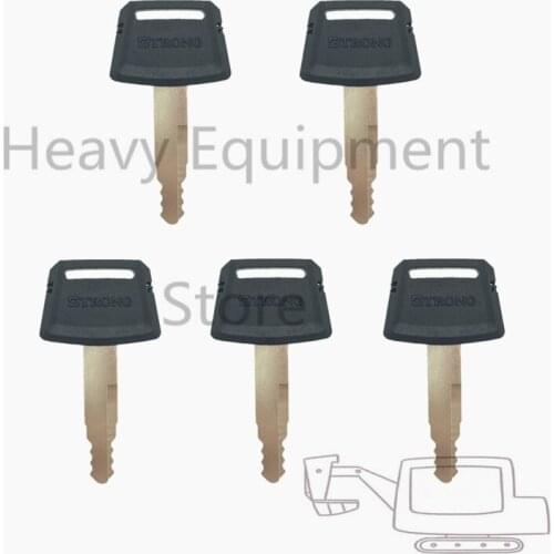 5 PCS Heavy Equipment Key For STRONG Excavator Loader Bulldozer