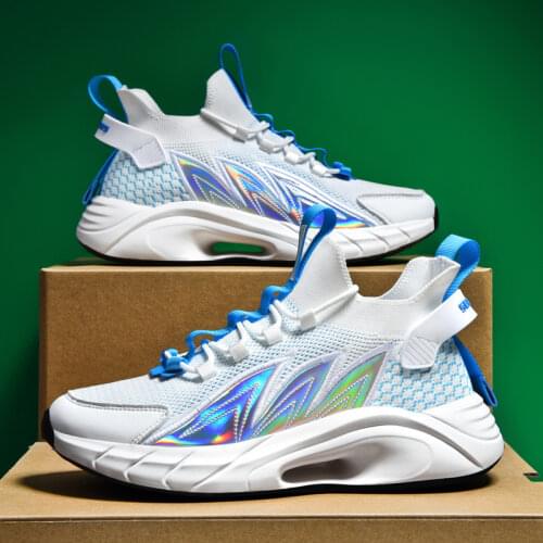 Sneakers Casual Breathable Mens Gym Shoes Jogging Sports Spring Outdoor Athletic High Top Walking Sock Shoes Zapatos De Hombre