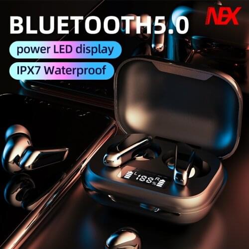Mini Bluetooth 5.0 wireless Headphone 9D stereo stereo sports ipx7 waterproof noise reduction music headset with microphone