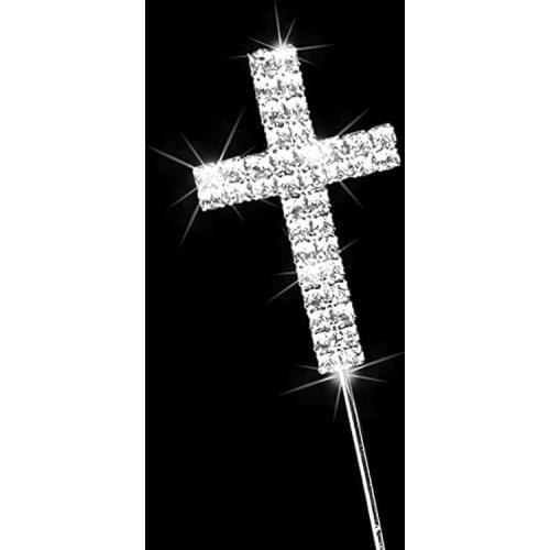 Mini Cross Cupcake Cake Topper Baby boy girl Christening Baptism religion church wedding First Communion decoration favor gift