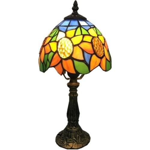 Nordic Style Table Lamp Tiffany Bedroom Bedside Desk Retro Vintage Creative Bar Cafe Restaurant stained glass indoor decor