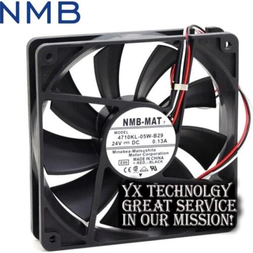 New 12025 4710KL-05W-B29 24V 0.13A 120mm 12CM alarm inverter cooling fan for nmb