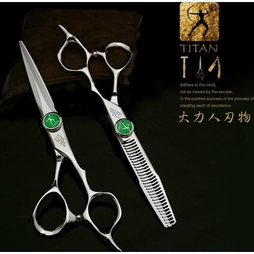Titan Hairdressing Scissors 6 Inch Hair Scissors Professional Barber Scissors Cutting Thinning Styling Tool Hairdressing Shear