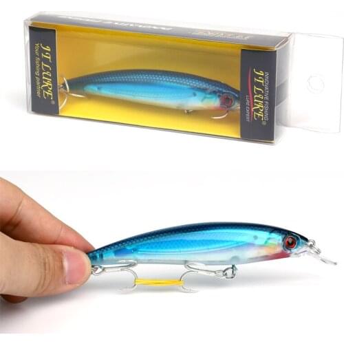 Floating luminous Minnow Fishing Lure 11cm 14g Hard Bait Wobblers Crank bait Fishing Accessories Luminous color painting