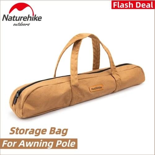 Naturehike Portable Tent Pole Storage Bag Camping Accessories Sun Shelter Rod Bag Wear Resisting Hand Fishing Rod Bag Ultralight