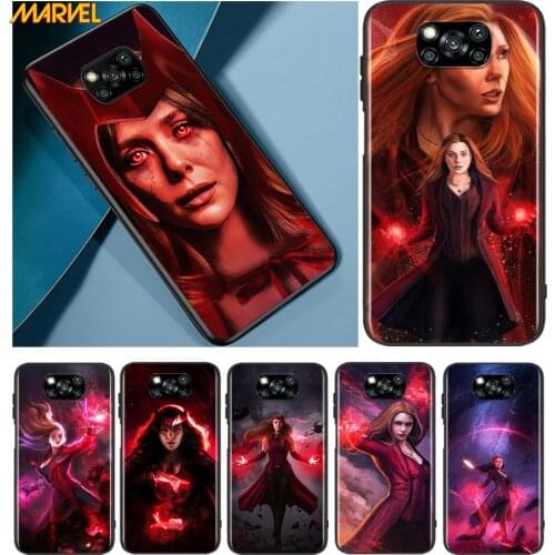 Scarlet Witch Marvel for Xiaomi Poco X3 NFC X2 M3 M2 F2 F3 Pro C3 F1 A2 Lite Mix3 Play Silicone Soft Black Phone Case