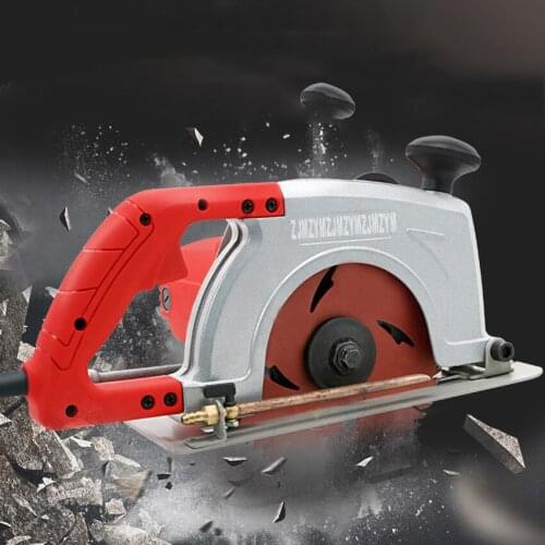 Marble Cutting Machine Wood Stone Tile Cutting Machine Slotted Saw Wood Cutting Electric Shingle Brick Saw 220V 2300W 180mm D-Y