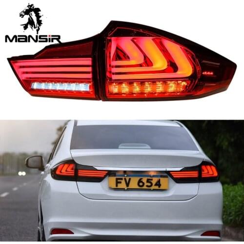 LED Car Taillight Tail Lamp Brake Reversing Reverse Rear Fog Lights For Honda City Grace 2015 2016 2017 2018 Backup lamps