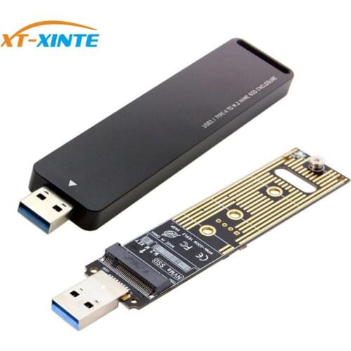 USB 3.0 to M-key M.2 SSD External PCBA Conveter Adapter Card Flash Disk Type for Nvme m2 Key M 80mm SSD Enclosure Case