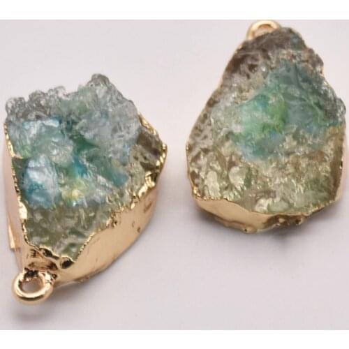 1 Pcs 26mm*15mm Natural Irregular Imitated Rock Resin Pendant Resin Accessories Making Necklace Jewlery Making JA0029