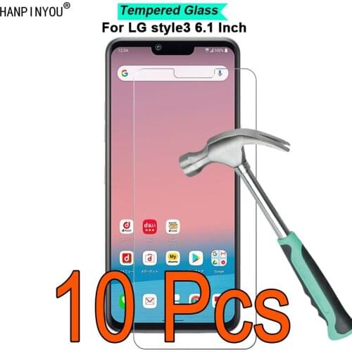 10 Pcs/Lot For LG Style3 Style 3 6.1" 9H Hardness 2.5D Ultra-thin Toughened Tempered Glass Film Screen Protector Guard