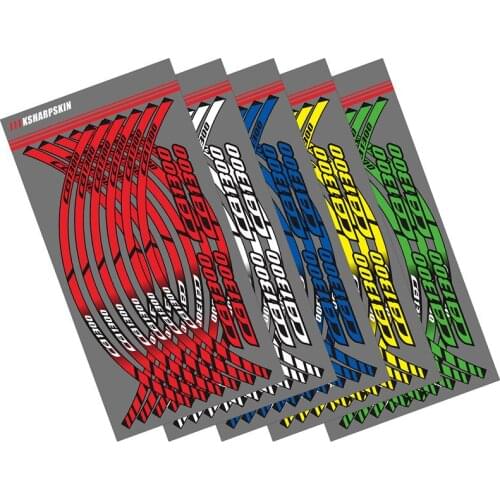 12 X Motorcycle outer ring sticker stripe wheel accessories decorative reflective decals Suitable for HONDA CB1300 CB 1300