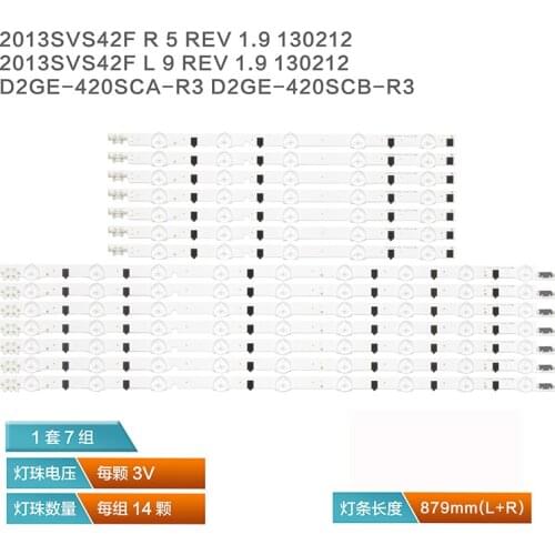 14pcs x 42" Backlight Strip for SamSung TV D2GE-420SCB-R3 D2GE-420SCA-R3 2013SVS42F HF420BGA-B1 UE42F5500 CY-HF420BGAV1H