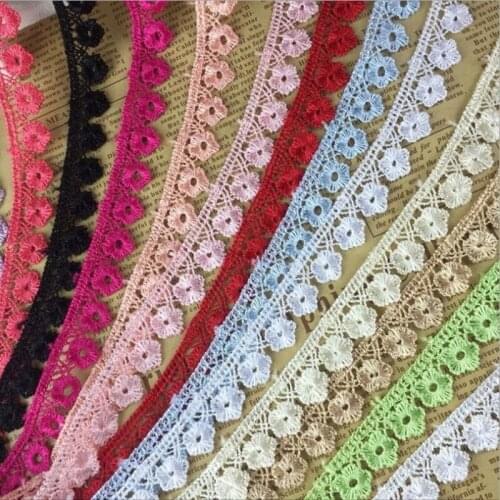 15 yards water soluble small lace 1.5cm width for jewelry crafts soft bedding DIY childrens clothing wedding accessories DB203