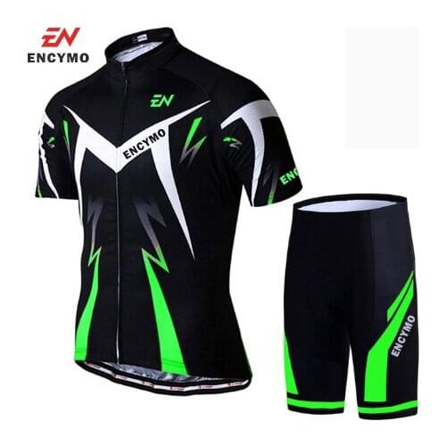 2022ENCYMO Cycling Jersey Set Summer Cycling Wear Mountain Bike Clothes Bicycle Clothing MTB Bike Cycling Clothing Cycling Suit