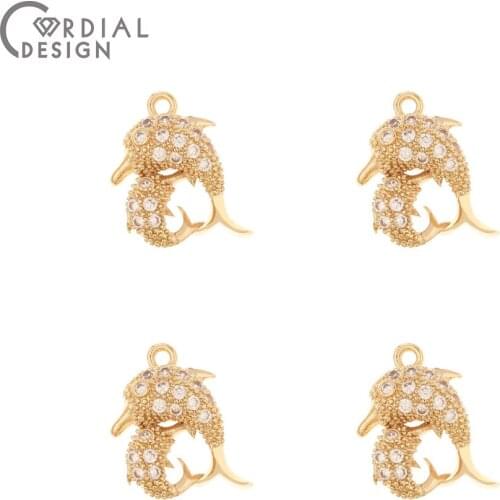 Cordial Design 50Pcs 16*19MM Jewelry Accessories/Pendant/DIY Connectors/Copper/Hand Made/Charms/Jewelry Findings & Components