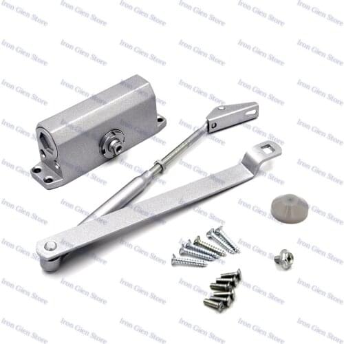 Automatic Door Closers Security System Adjustable Closing/Latching Speed Aluminium Hand Doors For Left/Right 25-45Kg Max 900mm