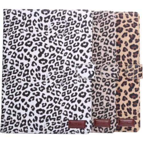 Leopard Flip Stand Leather Skin Card Shell Case Funda Capa Cover For Apple iPad 9.7 2018/2017/Air/Air2 Tablet Coque +Film +Pen