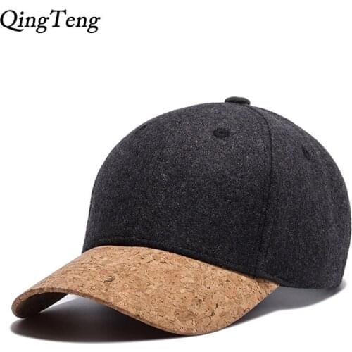 Black MenS Wool Baseball Caps Wood Pattern Cap Eaves Leisure Brand WomenS Cap New Dad Hats Adjustable Casquette High Quality