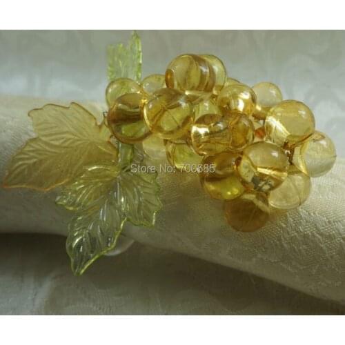 Acrylic beaded napkin holder, decoration wedding cheaper napkin ring