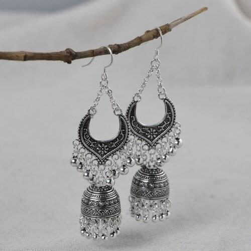 FNJ Flower Tassel Statement Earrings 925 Silver Original Pure S925 Sterling Silver Drop Earring for Women Jewelry