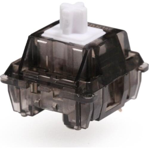 Huano Smoky White Switch RGB SMD Advance Tactile 65g Switches For Mechanical keyboard mx stem 3pin Black