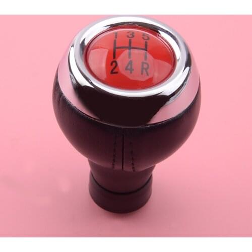 Red Top Manual 5 Speed Gear Shift Knob Shifter Head Car Fit For Mini Cooper R55 R56 R57 R58 R59 R60 R61