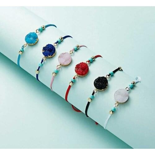 Fashionable and simple hand woven bracelet stone woven paper card Bracelet